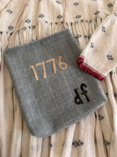 America 1776 Wool Applique Box-Bottom Bag