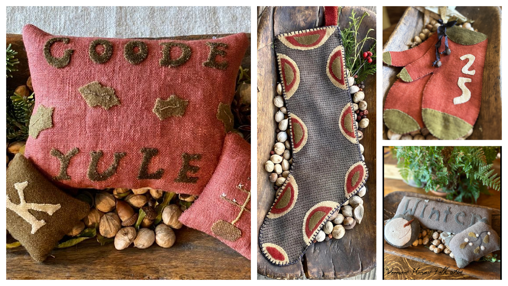 Vermont Harvest Folk Art by Doreen Frost