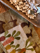 ~Mrs. McGregor’s Garden~ Wool Applique Table Runner