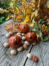 Tiny Jacks ~ Small Hand Sculpted Pumpkins