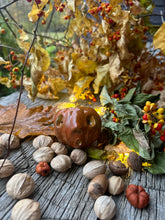 Tiny Jacks ~ Small Hand Sculpted Pumpkins