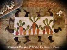 ~Mrs. McGregor’s Garden~ Wool Applique Table Runner