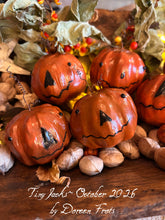 Tiny Jacks ~ Small Hand Sculpted Pumpkins