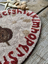 Turkey School ~ Punch Needle Embroidery Primitive Table Mat