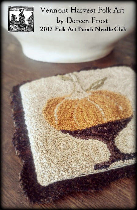 Autumn Blessings Primitive Punch Needle Pattern