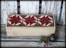 Civil War Sewing Box ~  Primitive Punch Needle Embroidery Pattern