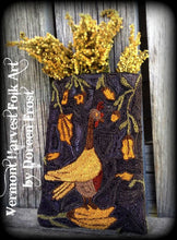 Foraging For Acorns Primitive Punch Needle Embroidery Pattern