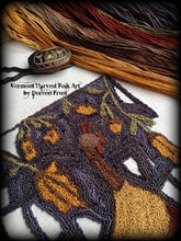 Foraging For Acorns Primitive Punch Needle Embroidery Pattern