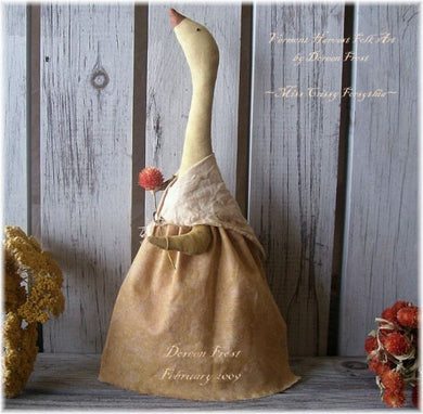 Miss Crissy Forsythia Primitive Doll Sewing Pattern