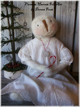 Miss Winter Primitive, Needle Felted Snow Folk Sewing Pattern