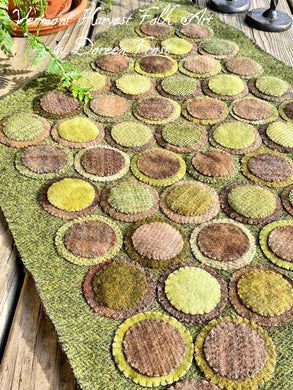 In The Mossy Wood Wool Applique Pattern