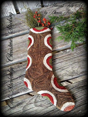 Olde Sturbridge Stocking ~ Punch Needle Embroidery Pattern
