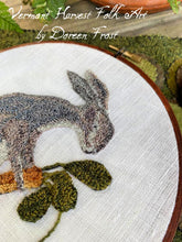 Sir Reginald Hare ~ Framed Punch Needle Embroidery Piece