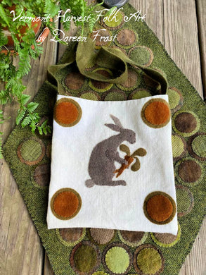 Sir Reginald Hare  ~ Wool Applique' ~ large pocket