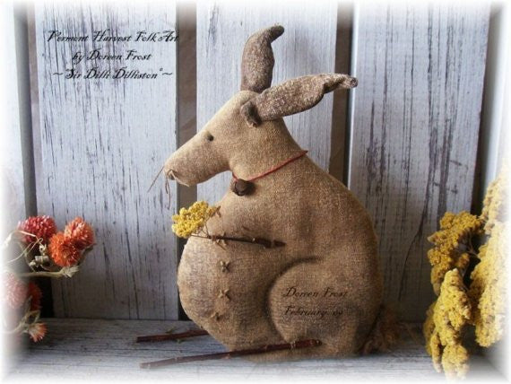 Sir Dilli Dilliston Primitive Rabbit Sewing Pattern