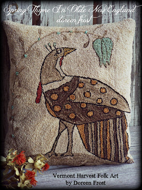 Spring Thyme In Olde New England Punch Needle Embroidery Pattern