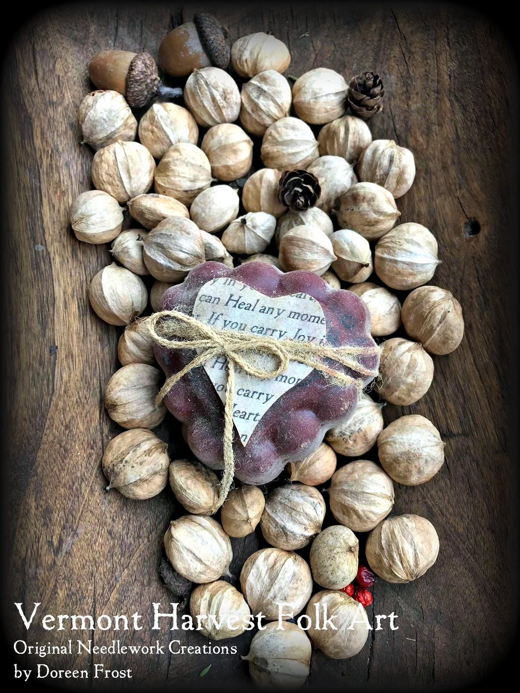 Blackened Beeswax & Soy Hearts