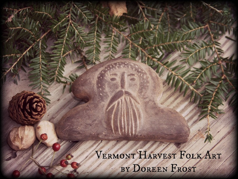 Olde World Santa Primitive Blackened Beeswax Bowl Filler