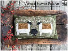Olde New England Ewes ~ Pattern On Primitive Linen