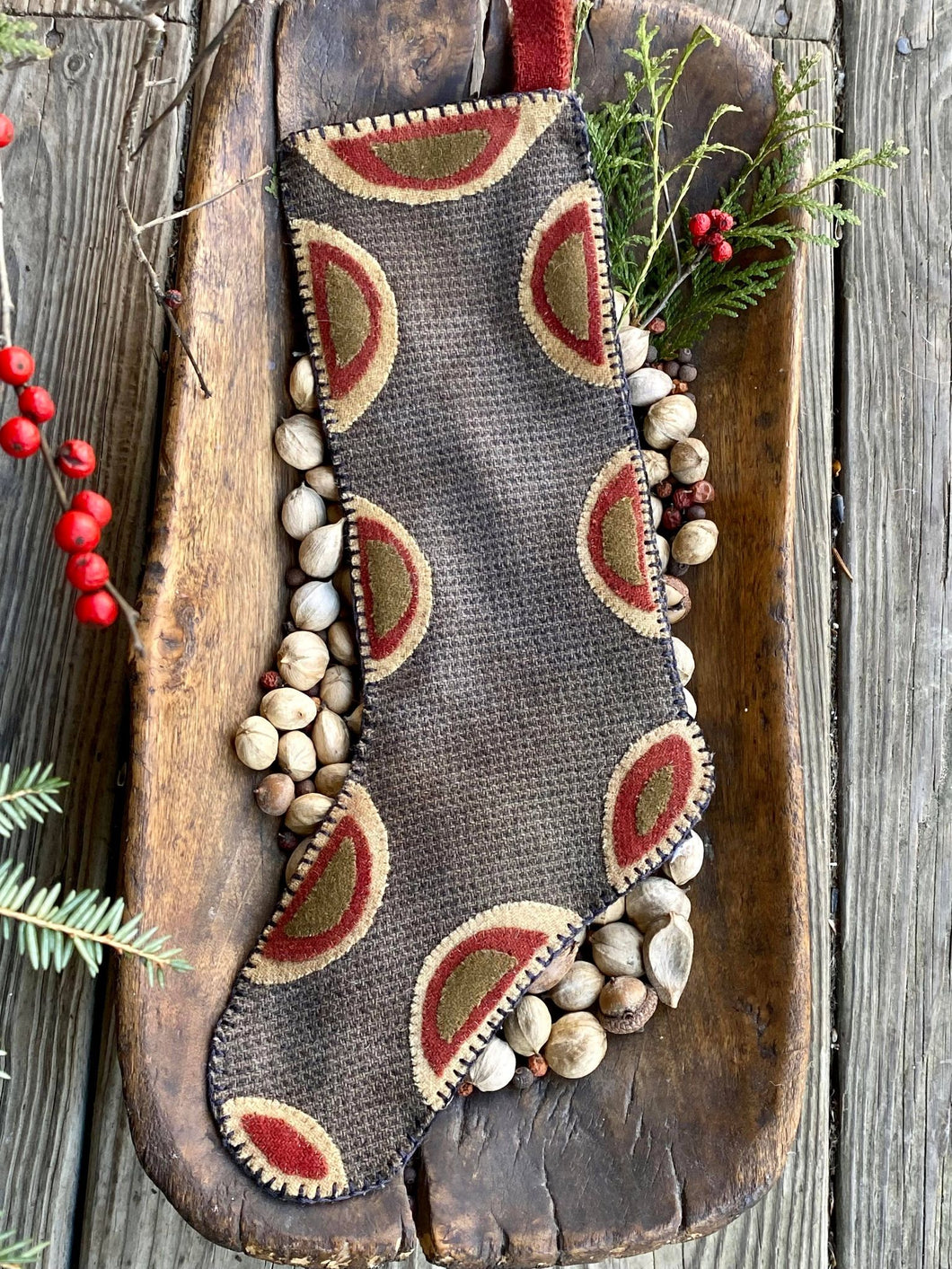 DECEMBER STITCH WITH ME SERIES PROJECT ~ Olde Sturbridge Stocking