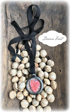 Needle Felted Heart Locket