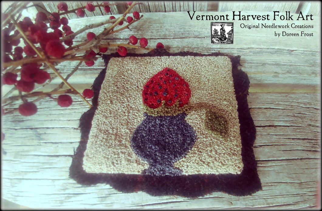 Prize Winning Berry Primitive Punch Needle Pattern