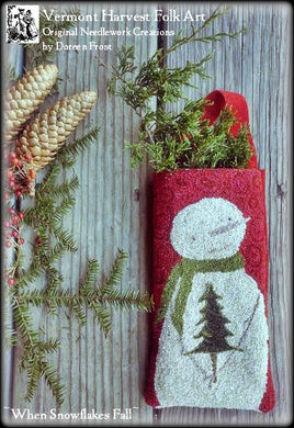 When Snowflakes Fall Punch Needle Emboridery Pattern
