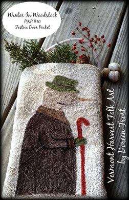 Winter In Woodstock Punch Needle Embroidery Pattern